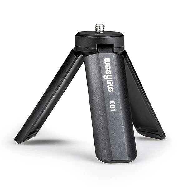 Compact 1/4 Mini Tripod for Weeylite K21, Smooth 4, Osmo Mobile & More - Perfect Tabletop Stand