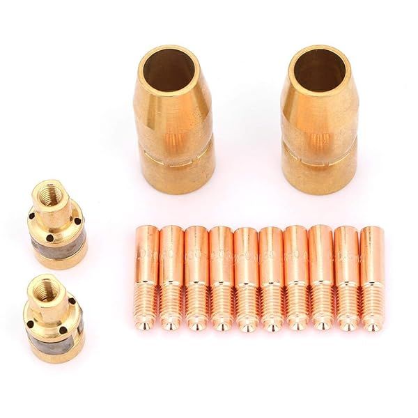 14pcs Welding Torch Accessory Set for Miller: Nozzle Tips & Mig Parts (169715, 196716, 000067)