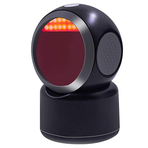 Symcode 1D 2D QR Desktop Barcode Scanner - Hands-Free USB Reader for Mobile Screens