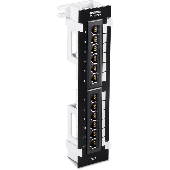 Buy TRENDnet 12-Port Cat6 Patch Panel - Wall Mount, 89D Bracket, Compatible with Cat5e & Cat6, Vertical/Horizontal Installation