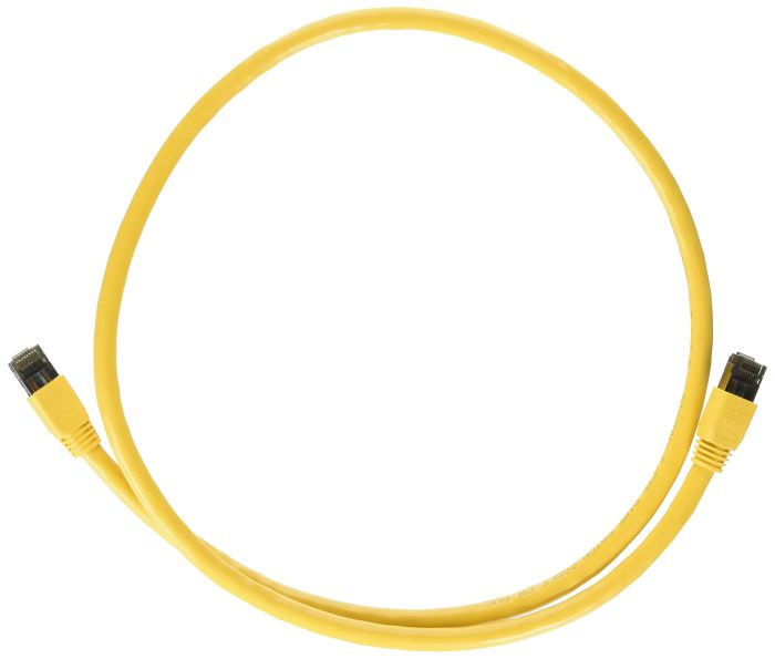 Nippon Labs Cat8 RJ45 3FT Ethernet Patch Internet Network LAN Cable, Indoor/Outdoor, 24AWG Shielded Latest 40Gbps 2000Mhz, Weatherproof S/FTP for Router, PS4, PS5, Xbox, PoE, Switch, Modem (Yellow)