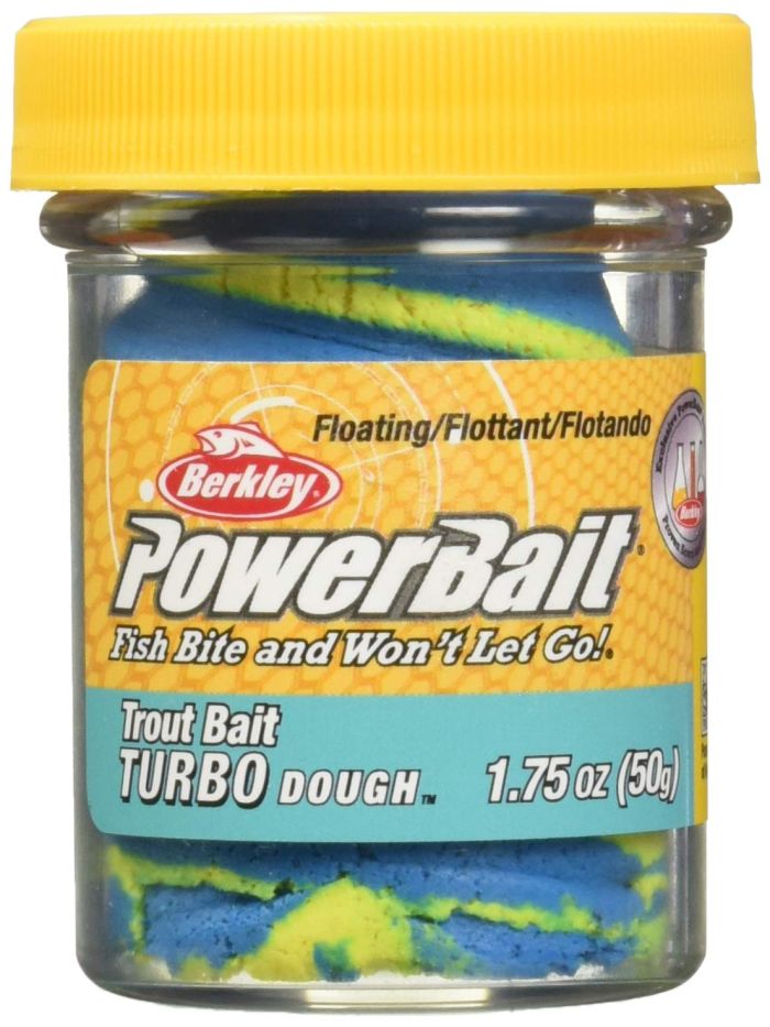 Catch More Trout with Berkley PowerBait Turbo Dough: Blue Neon Fishing Bait with Irresistible Scent & Easy Moldability