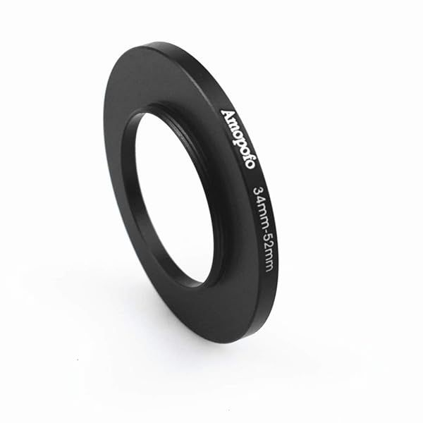 34mm to 52mm Camera Filter Step Up Ring - Compatible with All 34mm Lenses & 52mm UV CPL Filters