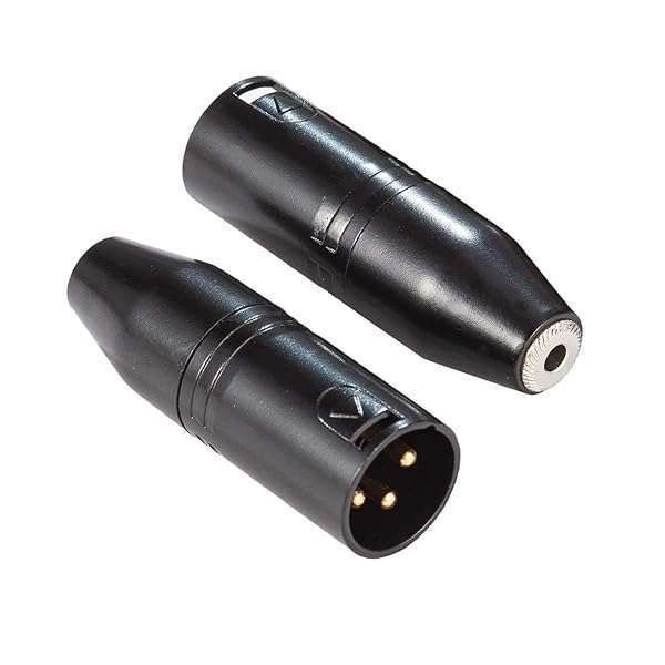 Ancable 3.5mm to XLR Adapter 2-Pack: Mini-Jack Female to 3-Pin Male for Camcorders & Mixers