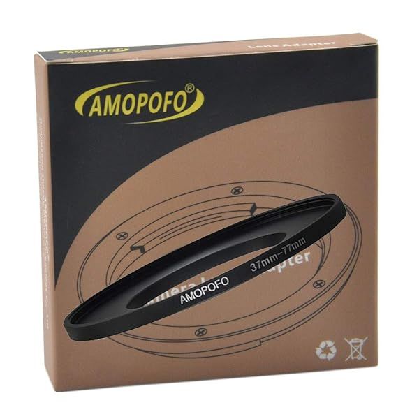 37-77mm Step-Up Lens Adapter Ring for Canon, Nikon, Sony & Fuji - CNC Machined Aluminum for UV, ND, CPL Filters