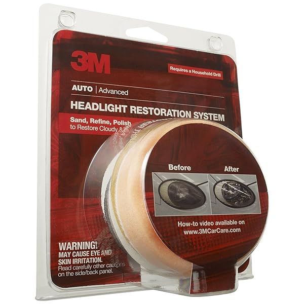 Revive Your Headlights: 3M 39008 Lens Restoration System 2-Pack for Crystal Clear Clarity