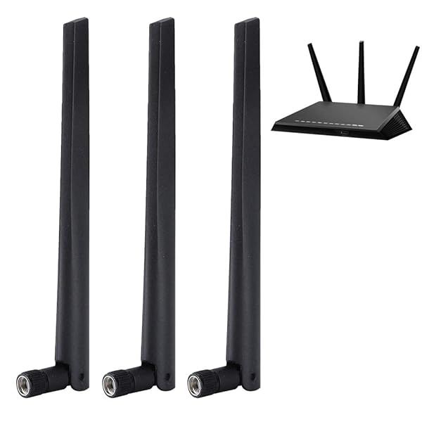 3PCS SMA Omnidirectional Antenna for RT-AC68U - Boost 2.4G & 5G Dual Band WiFi Signal