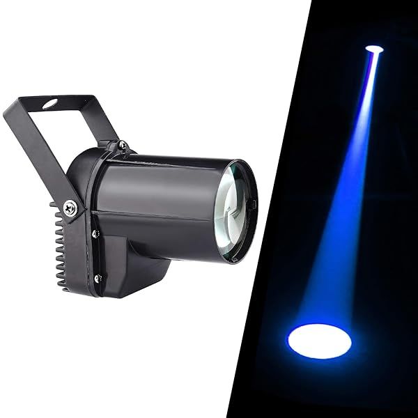 3W Blue Spotlight for Disco Balls - Mini LED Pin Light for Stage & Mirror Ball Effects