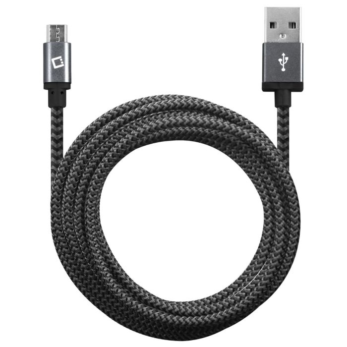 Cellet 9ft Micro USB Charging Cable - Durable Nylon Braided Data Sync & Charge Cord