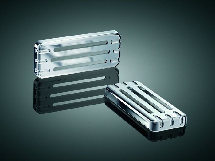 Enhance Your Ride: Kuryakyn 9002 Chrome Reflector Covers for Honda & Yamaha Motorcycles