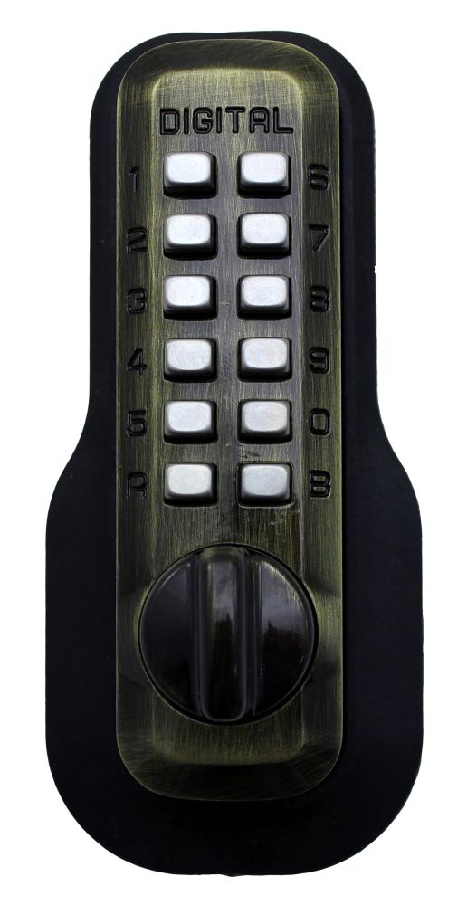 Secure Your Home with M210 Digital Door Lock: Keyless Deadbolt in Antique Brass