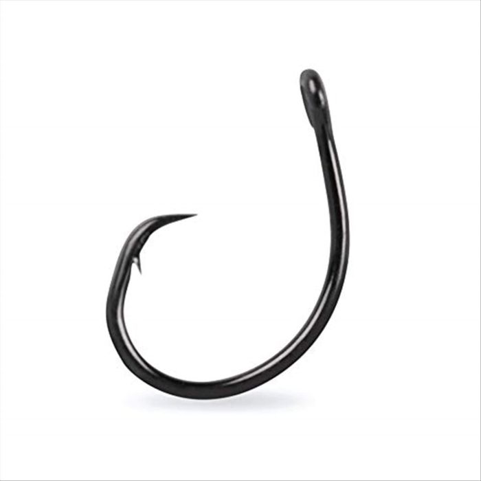 Mustad Demon Perfect Circle Hooks 7/0 - In-Line 1X Fine Wire, Black Nickel - Pack of 6 for Ultimate Fishing Performance