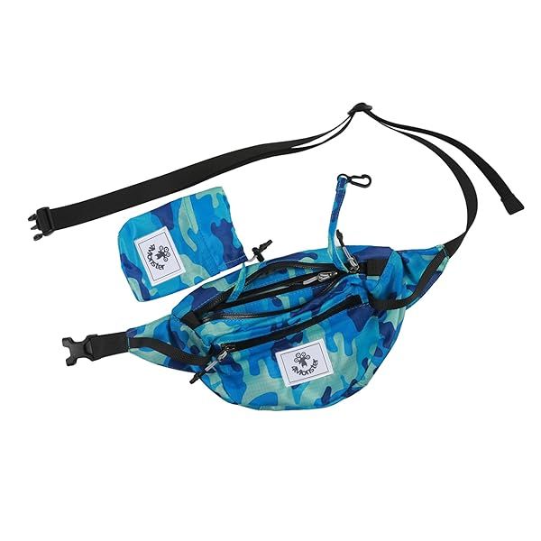 4Monster Water-Resistant Hiking Waist Pack: Lightweight Fanny Pack for Outdoor Adventures, Running, and Travel (Navy Blue, 2L)