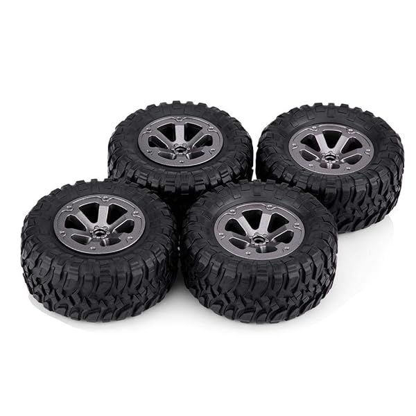 4pcs 1:16 RC Crawler Tires - Upgrade Your Remote Control Car with Durable Rubber Wheels