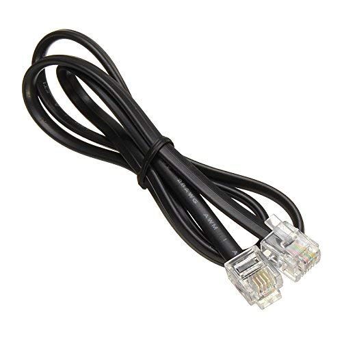 NEORTX 5ft RJ11 to RJ11 Phone Cord - Male to Male Modular Cable for Landline & Fax Machines