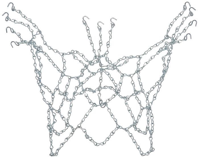 Champion Sports Heavy Duty Galvanized Steel Chain Basketball Net - 21 Inch Durable & Weather-Resistant