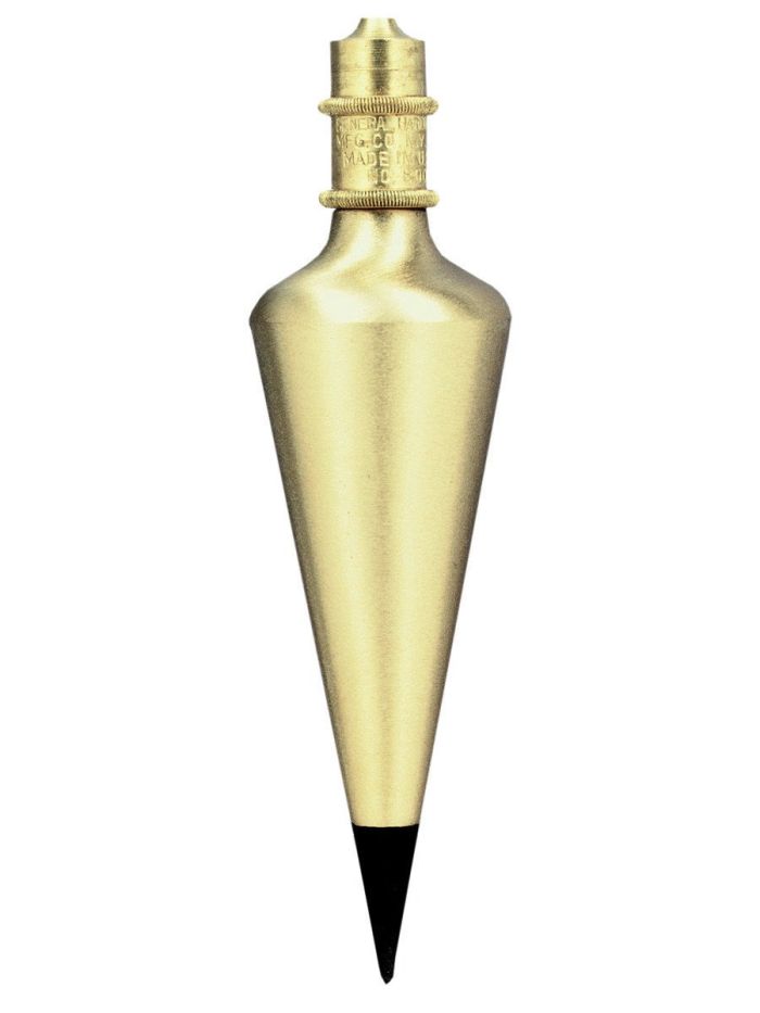 Buy General Tools 800-12 Brass Plumb Bob - 12 Ounce Precision Tool for Accurate Leveling