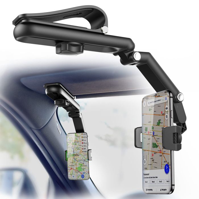 Pelctfcr Portable Electronic Device Mount for iPhone - Black, Versatile & Easy to Use