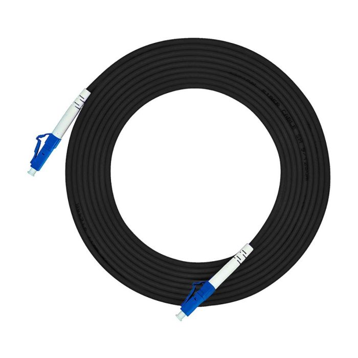 Jeirdus 75M LC to LC Outdoor Armored Simplex 9/125 SM Fiber Optic Cable - High-Quality 160ft Jumper Patch Cord