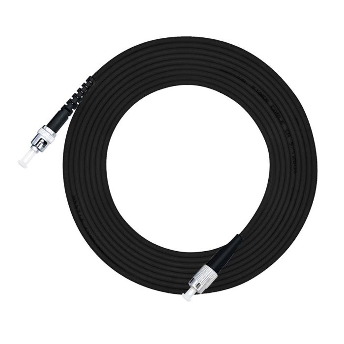 Jeirdus 15M FC to ST Outdoor Fiber Optic Cable Jumper - Simplex 9/125 SM Patch Cord, 49ft Singlemode