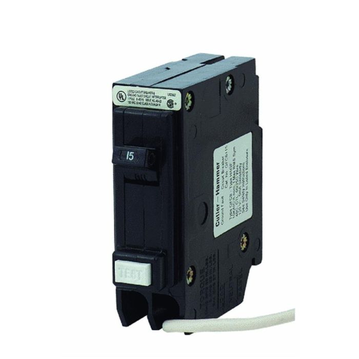 Buy Eaton GFCB115CS 15-Amp Single Pole Ground Fault Circuit Breaker - 120V Safety Solution