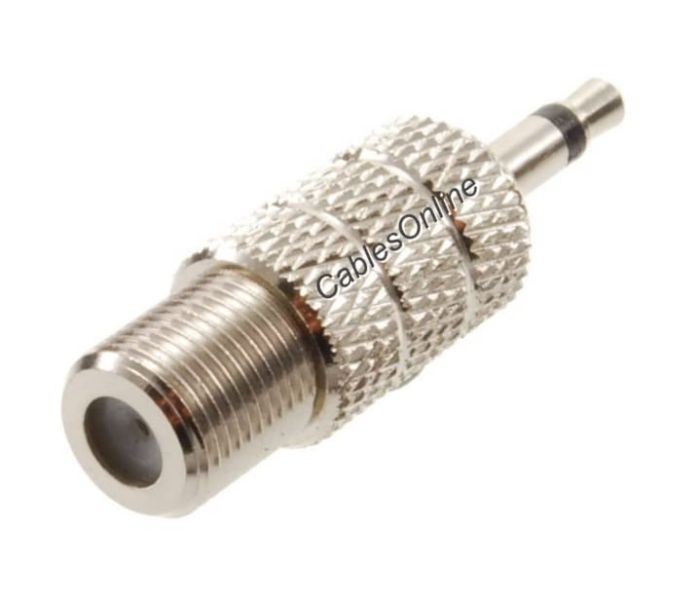 Buy CablesOnline 3.5mm TS Male to F-Type Female Coaxial Metal Adapter - AV-A26 for High-Quality Audio Connection