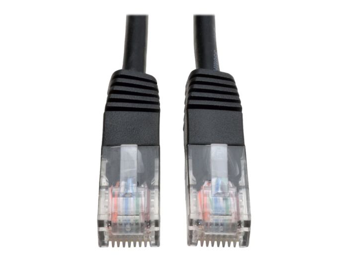 Tripp Lite Cat5e 350MHz 50-ft Molded Patch Cable (RJ45 M/M) - High-Speed Black Ethernet Cable