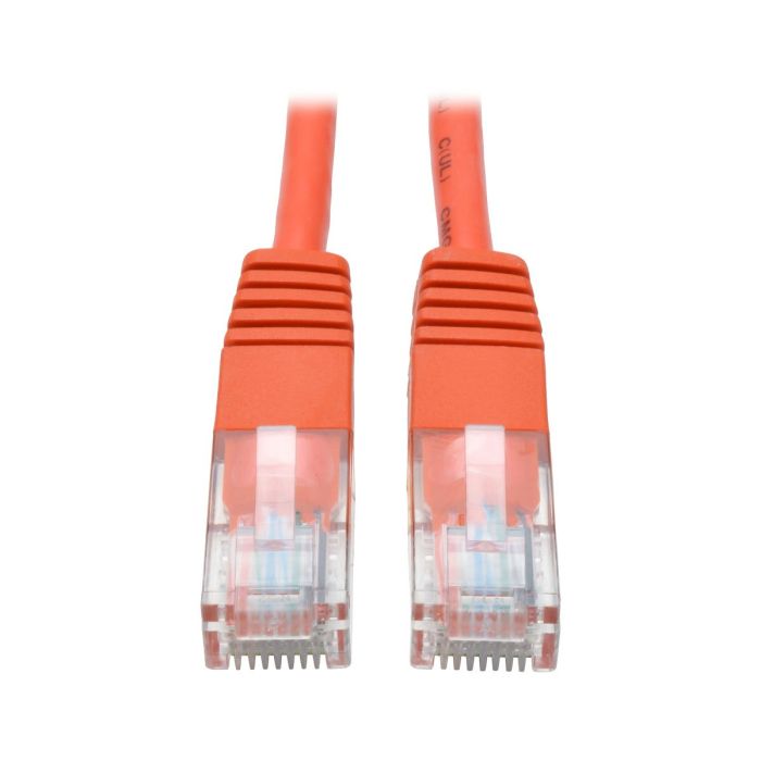 Tripp Lite Cat5e 350MHz 14-ft Molded Patch Cable (RJ45 M/M) - Orange | High-Speed Networking Solution