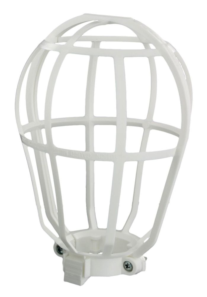 Leviton 12200-W Ceiling Lampholder Replacement Guard - Durable White Cover