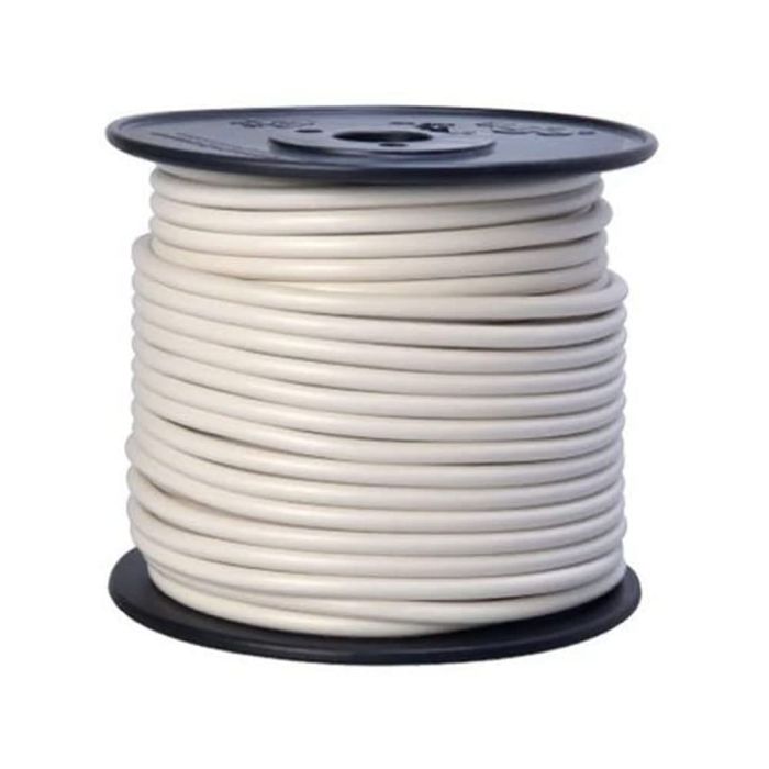 Southwire 55671923 10-Gauge White Primary Wire Bulk Spool - 100 Feet for Electrical Projects
