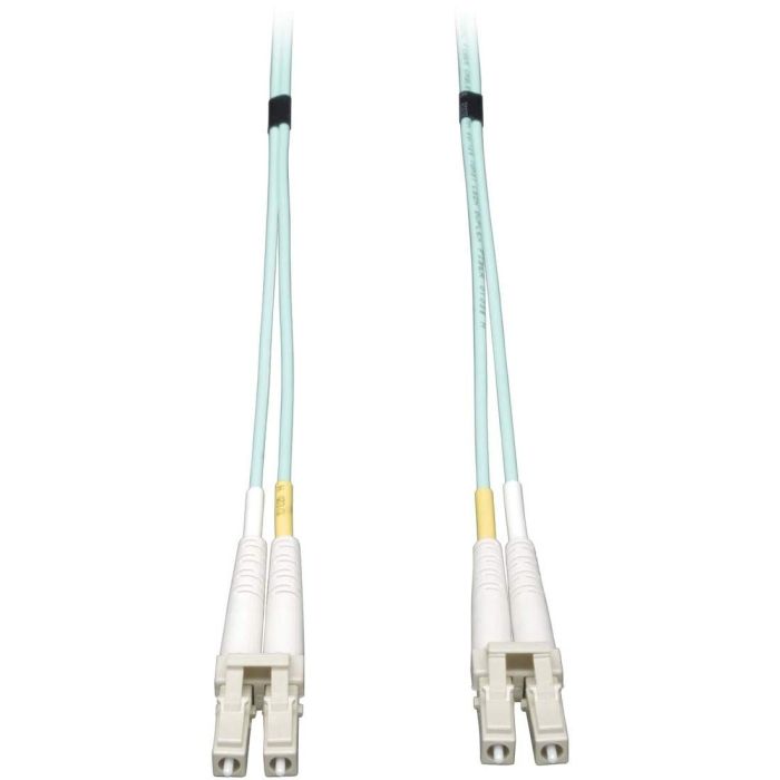 Tripp Lite 10Gb OM3 LSZH Fiber Patch Cable 2M (6ft) LC/LC - Aqua, High-Speed Duplex for Reliable Networking
