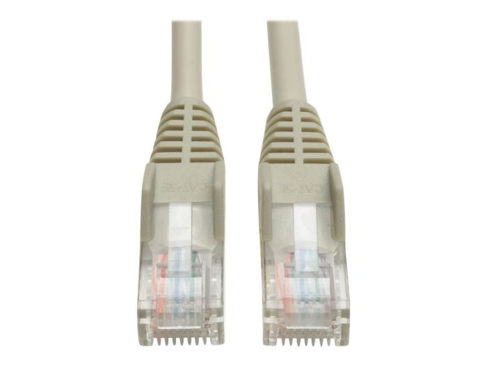 Tripp Lite Cat5e 350MHz Snagless Patch Cable 200ft - Gray RJ45 Ethernet Cable for Fast Networking