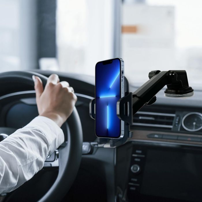 Fast Track USA 360 Car Phone Mount: Adjustable Holder for Windshield, Dashboard & Desk - Universal Smartphone Compatibility