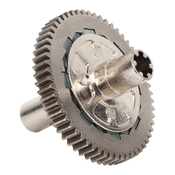 57T 0.8Mod Slipper Set Metal Steel Clutch Spur Gear for Arrma 1/10 Granit and 1/8 RC Car Silver