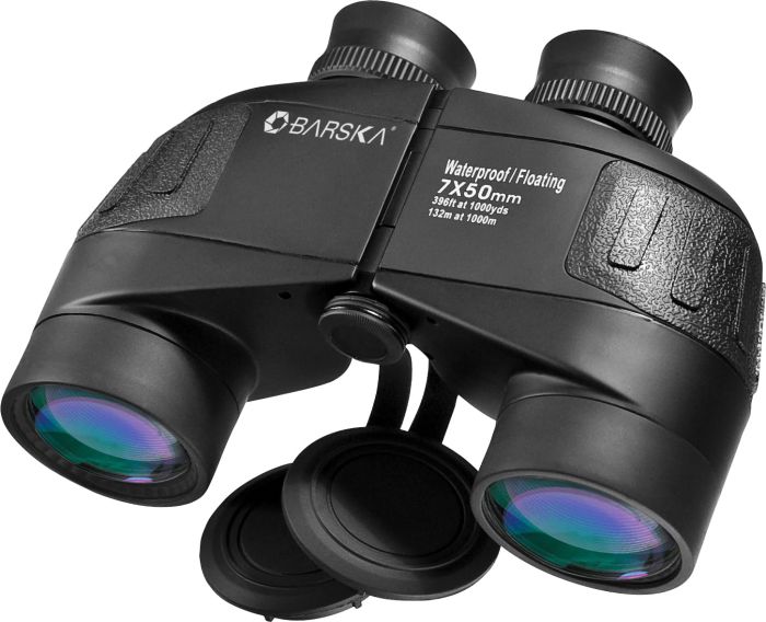 BARSKA 7x50 WP Battalion Floating Binoculars with Rangefinder - Waterproof & Durable