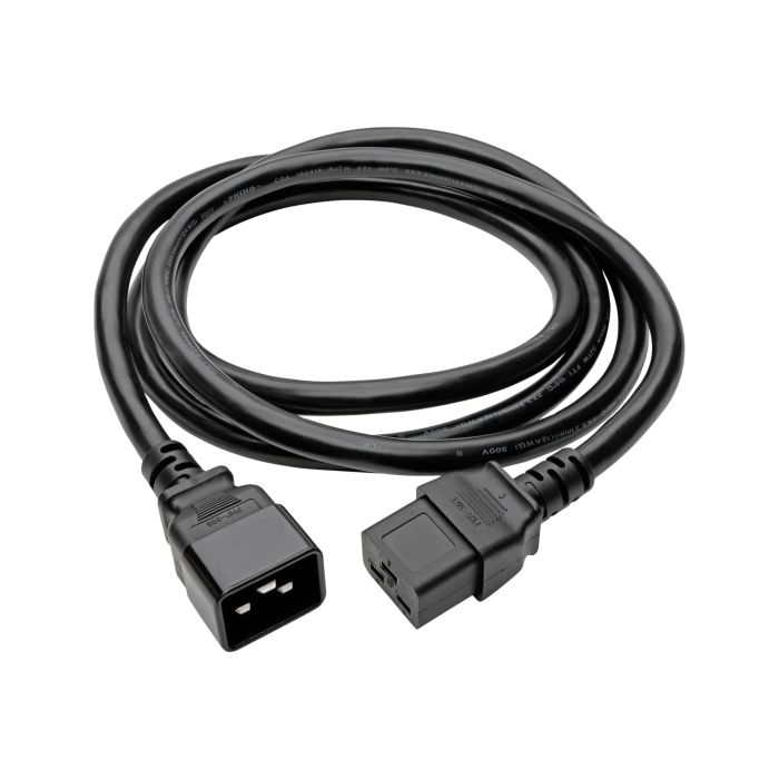 Tripp Lite 6ft Heavy-Duty Power Extension Cord 20A 12AWG for Servers & Computers (IEC-320-C19 to C20)