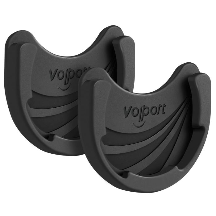 Volport Car Mount for Pops: 2-Pack Black Silicone Phone Holder with 3M Adhesive for Dashboard & Wall