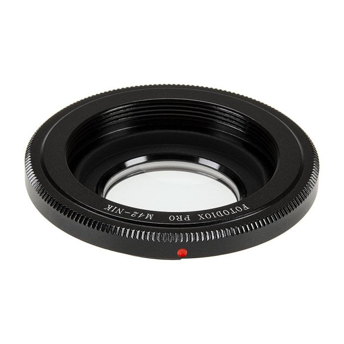 Fotodiox Pro M42 Lens Mount Adapter for Nikon F-Mount Cameras - Compatible with Type 1 & 2 Lenses