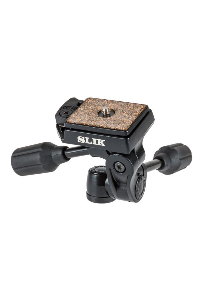 Buy Slik SH-704E Compact All-Metal 3-Way Pan Head with Quick Release - Perfect for Photographers!