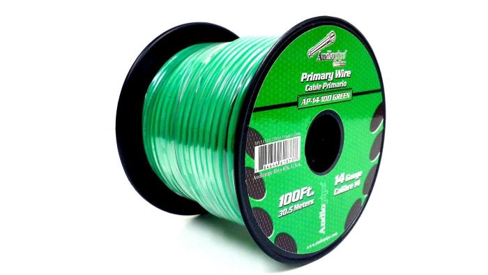 Buy Audiopipe 14 GA 100ft Car Audio Remote Wire AP-14-100 (Green) - High Quality & Durable