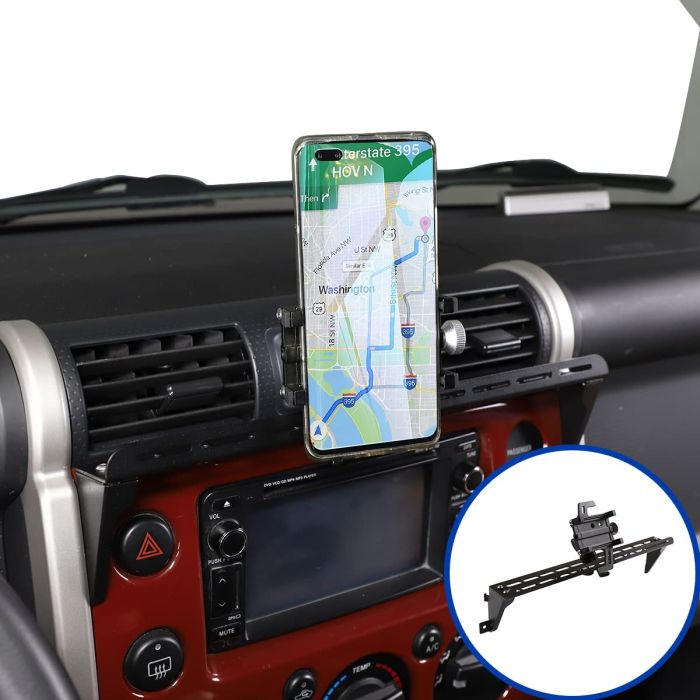 Multifunctional Car Phone Mount for Toyota FJ Cruiser 2007-2021 | Handsfree Dashboard & Air Vent Holder
