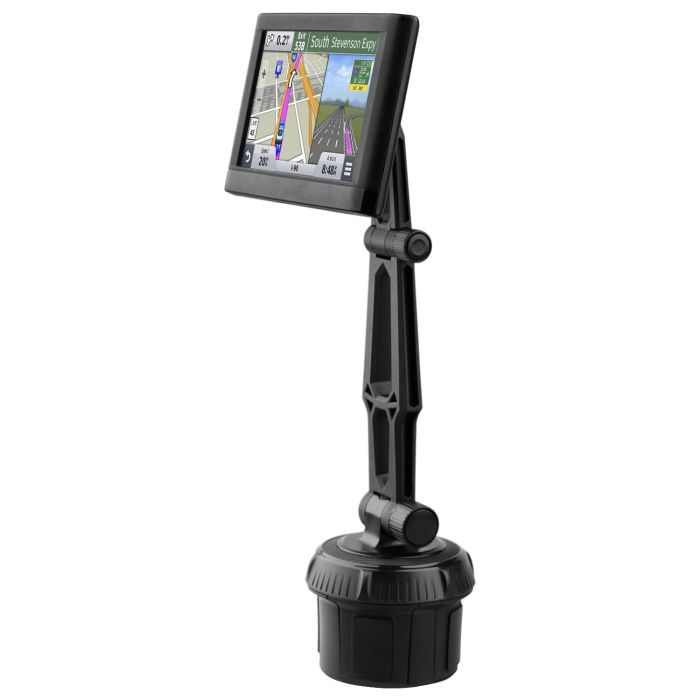 Adjustable GPS Car Mount Cup Holder for Garmin Nuvi, Dezl, DriveSmart & More - Perfect Replacement Ball Mount