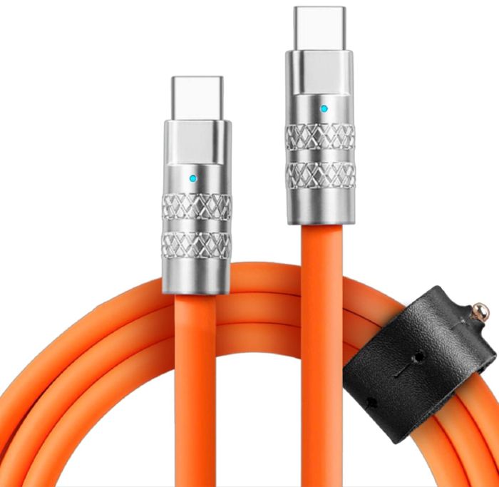 Statik TSumoCharge 6ft USB-C Cable: 100W Fast Charging & Data Transfer with Liquid Silicone Design
