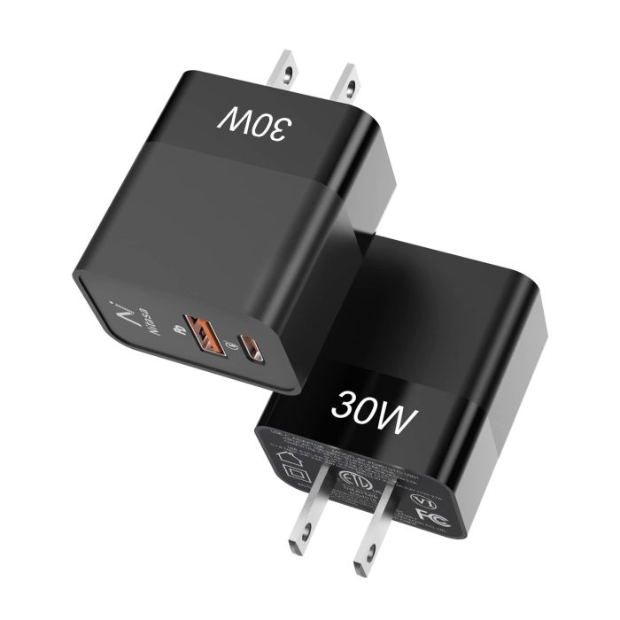 30W USB C Wall Charger 2 Pack - Fast PD Adapter for iPhone 15/16, Samsung S23/S24, Google Pixel 9/8 Pro - Super Fast Charging