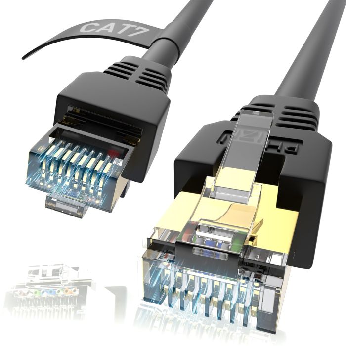 Phizli Cat7 Ethernet Cable: 150ft & More - 10Gbps, 600MHz SFTP LAN for Gaming & Routers