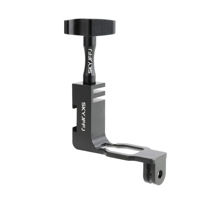 SKYJFFJ New 90 Degree Vertical Elbow Aluminium Bracket Adapter for GoPro Hero 13/12/11/10/9 Black