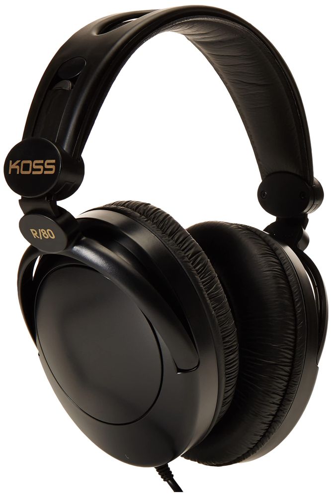 Buy Koss 154336 R-80 Over Ear Headphones in Black - Superior Sound & Comfort