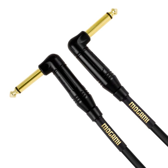 Mogami Gold Instrument 01RR Cable: 10' R/A Ends Pedal/Accessories for Superior Sound
