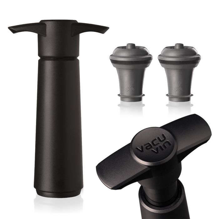 Vacu Vin Wine Saver Pump & Stoppers - Keep Wine Fresh for 10 Days - Reusable & Made in Netherlands