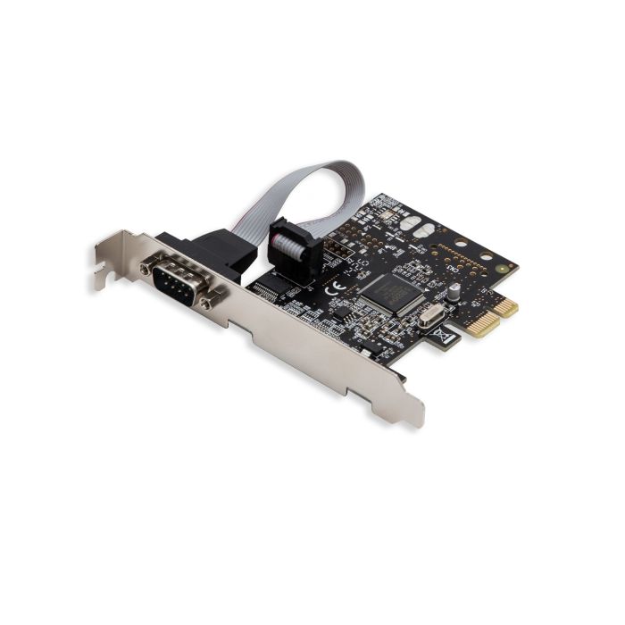 Single Port PCIe RS232 Serial Adapter Card - Fast DB9 Connection for Reliable Data Transfer